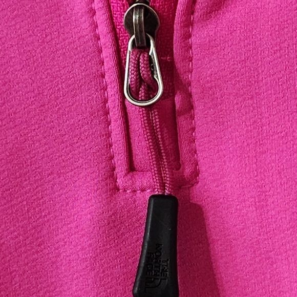 The North Face Soft Shell Quarter Zip Jacket Womens Size S Pink Lightweight - Picture 9 of 13